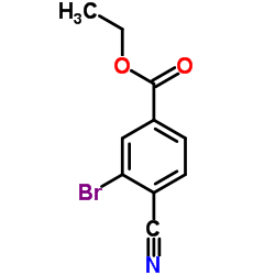3-溴-4-氰基苯甲酸乙酯结构式