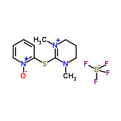 S-(1-氧代-2-吡啶)巯基-1,3-二甲基丙基脲四氟硼酸盐结构式