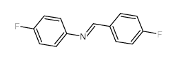 4-氟-N-(4-氟苯亚甲基)苯胺结构式