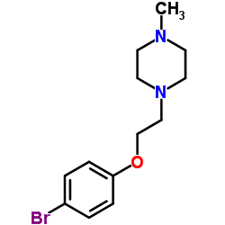 1-(2-(4-溴苯氧基)乙基)-4-甲基哌嗪结构式