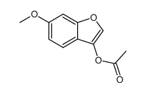 3-acetoxy-6-methoxy-benzofuran Structure