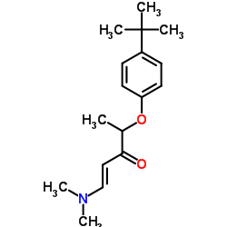 (1E)-1-(Dimethylamino)-4-[4-(2-methyl-2-propanyl)phenoxy]-1-penten-3-one Structure