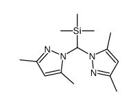 bis(3,5-dimethylpyrazol-1-yl)methyl-trimethylsilane结构式
