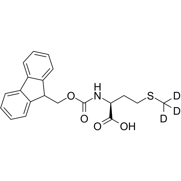 Fmoc-L-蛋氨酸-D3结构式