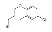 1-(3-bromopropoxy)-4-chloro-2-methylbenzene Structure