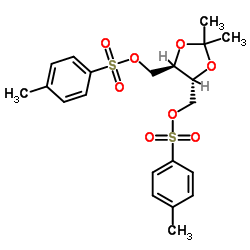 (+)-1,4-di-o-tosyl-2,3-o-isopropylidene-d-threitol Structure