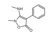 2-methyl-3-methylamino-4-phenyl-2H-isoxazol-5-one结构式