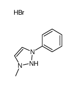 1-methyl-3-phenyl-1,2-dihydrotriazol-1-ium,bromide Structure