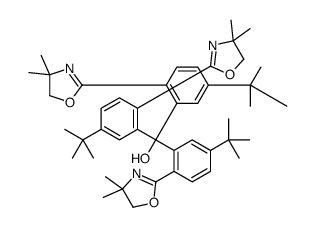 tris[5-tert-butyl-2-(4,4-dimethyl-5H-1,3-oxazol-2-yl)phenyl]methanol Structure