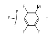 1-bromo-2,3,4,6-tetrafluoro-5-(trifluoromethyl)benzene结构式