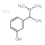 Phenol,3-[1-(dimethylamino)ethyl]-, hydrochloride (1:1) Structure