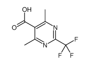 4,6-二甲基-2-(三氟甲基)嘧啶-5-羧酸结构式