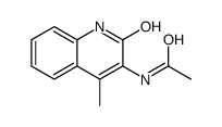 N-(4-methyl-2-oxo-1H-quinolin-3-yl)acetamide结构式