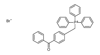 (4-benzoylphenyl)methyl-triphenylphosphanium,bromide Structure