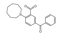 [4-(azocan-1-yl)-3-nitrophenyl]-phenylmethanone结构式
