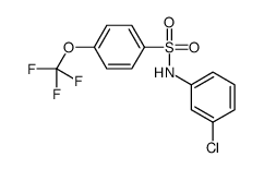 N-(3-chlorophenyl)-4-(trifluoromethoxy)benzenesulfonamide结构式