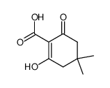 4,4'-dimethyl-2-hydroxy-6-oxo-cyclohexene-1-carboxyic acid结构式