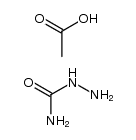 acetic acid semicarbazide Structure