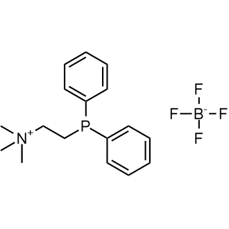 2-(Diphenylphosphanyl)-N,N,N-trimethylethan-1-aminium tetrafluoroborate Structure