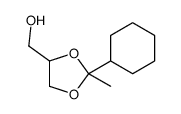 (2-cyclohexyl-2-methyl-1,3-dioxolan-4-yl)methanol Structure