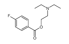 2-(diethylamino)ethyl 4-fluorobenzoate结构式