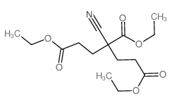 1,3,5-Pentanetricarboxylicacid, 3-cyano-, 1,3,5-triethyl ester结构式