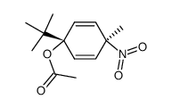 trans-1-t.-Butyl-4-methyl-4-nitro-1,4-dihydrophenylacetat Structure