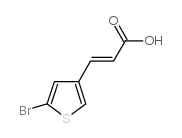 3-(5-溴-3-噻吩)-2-丙酸结构式