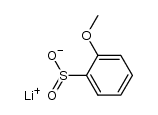 Lithium 2-methoxybenzenesulfinate结构式