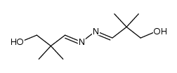 bis-(3-hydroxy-2,2-dimethyl-propylidene)-hydrazine Structure