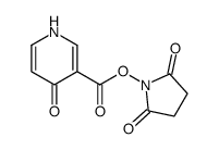 (2,5-dioxopyrrolidin-1-yl) 4-oxo-1H-pyridine-3-carboxylate Structure
