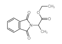 ethyl 2-(1,3-dioxoisoindol-2-yl)propanoate结构式