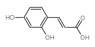 2,4-dihydroxycinnamic acid structure
