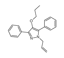 3,5-diphenyl-1-prop-2-enyl-4-propoxypyrazole Structure