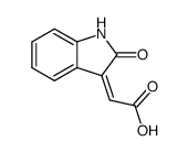 (Z)-2-(2-oxoindolin-3-ylidene)acetic acid结构式