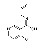 4-chloro-N-prop-2-enylpyridine-3-carboxamide结构式