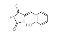 2,4-Thiazolidinedione,5-[(2-hydroxyphenyl)methylene]-结构式