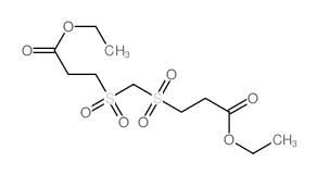 ethyl 3-(2-ethoxycarbonylethylsulfonylmethylsulfonyl)propanoate Structure