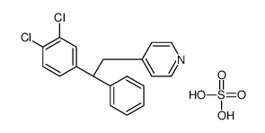 4-[(2S)-2-(3,4-dichlorophenyl)-2-phenylethyl]pyridine,sulfuric acid Structure