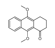 3,4-dihydro-9,10-dimethoxyanthracen-1(2H)-one结构式