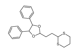 2-[2-(1,3-dithian-2-yl)ethyl]-4,5-diphenyl-1,3-dioxolane结构式
