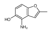 5-Benzofuranol,4-amino-2-methyl-结构式