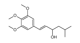 5-Methyl-1-(3,4,5-trimethoxyphenyl)-1-hexen-3-ol结构式