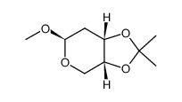 methyl 2-deoxy-3,4-O-isopropylidene-β-D-erythro-pentopyranoside Structure