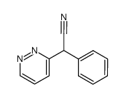 α-phenyl-α-(pyridazin-3-yl)-acetonitrile结构式