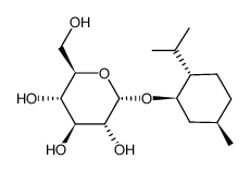 L-MENTHYL-A-D-GLUCOPYRANOSIDE N-HYDRATE结构式