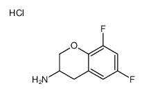 6,8-二氟-苯并二氢吡喃-3-胺盐酸盐结构式