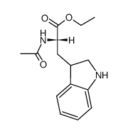 Nα-acetyl-2,3-dihydro-L-tryptophan ethyl ester Structure