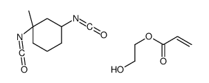 1,3-diisocyanato-1-methylcyclohexane,2-hydroxyethyl prop-2-enoate Structure