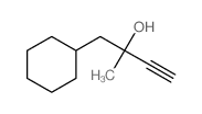 Cyclohexaneethanol, a-ethynyl-a-methyl-结构式